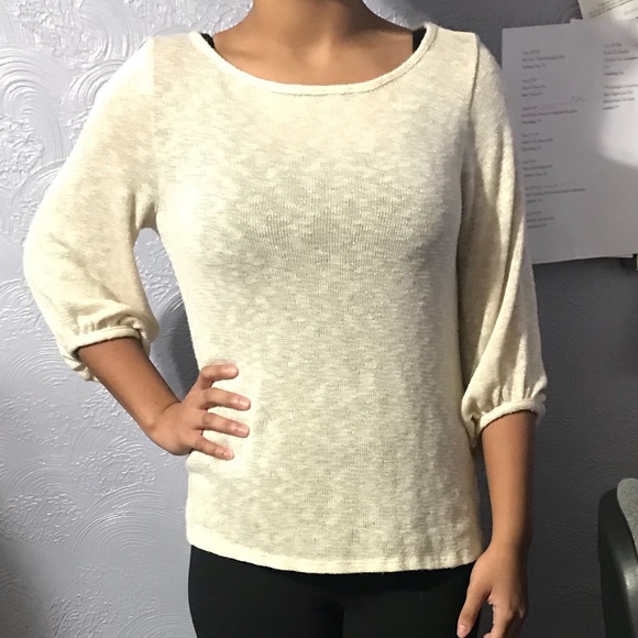 tini lili Sweaters - Tini Lili Gold and Beige Sweater